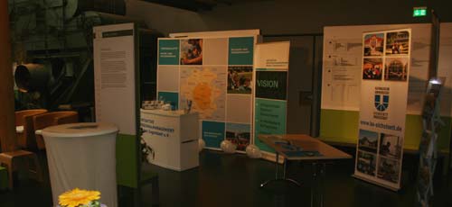 Infostand im Deutschen Hopfenmuseum Infostand im Deutschen Hopfenmuseum